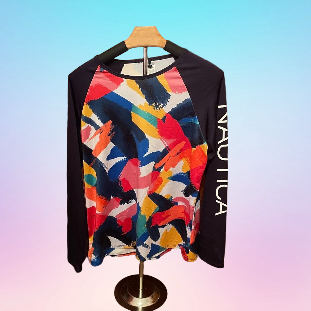 NAUTICA Women’s XL Long Sleeve Rash Guard